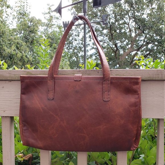 ScapeGrace Designs Brown Leather Handbag Tote - Picture 2 of 4